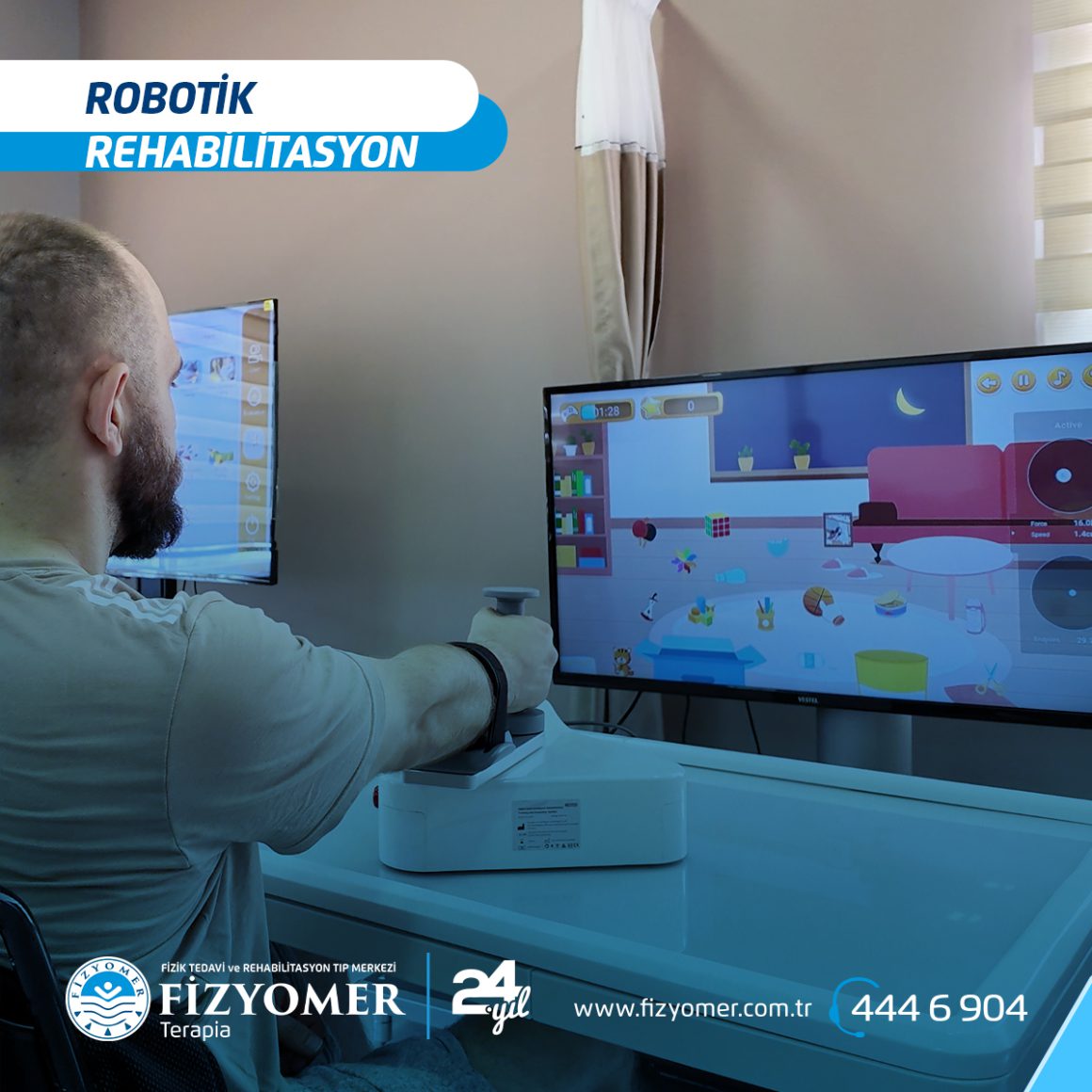 İnme Sonrası Kolunda Felç Gelişen Hastada Robotik Rehabilitasyon